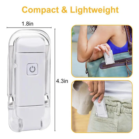 USB Rechargeable Clip-On Book Light