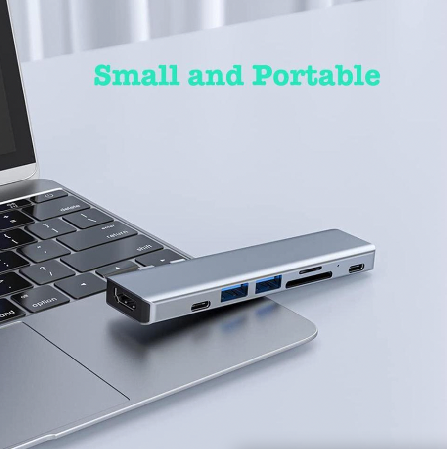 USB-C Hub for MacBook Pro & Air — 4-in-1 to 7-in-1