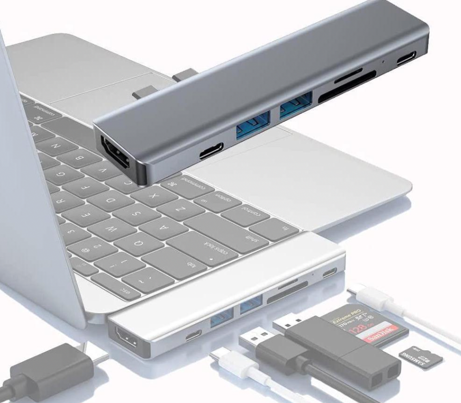 USB-C Hub for MacBook Pro & Air — 4-in-1 to 7-in-1