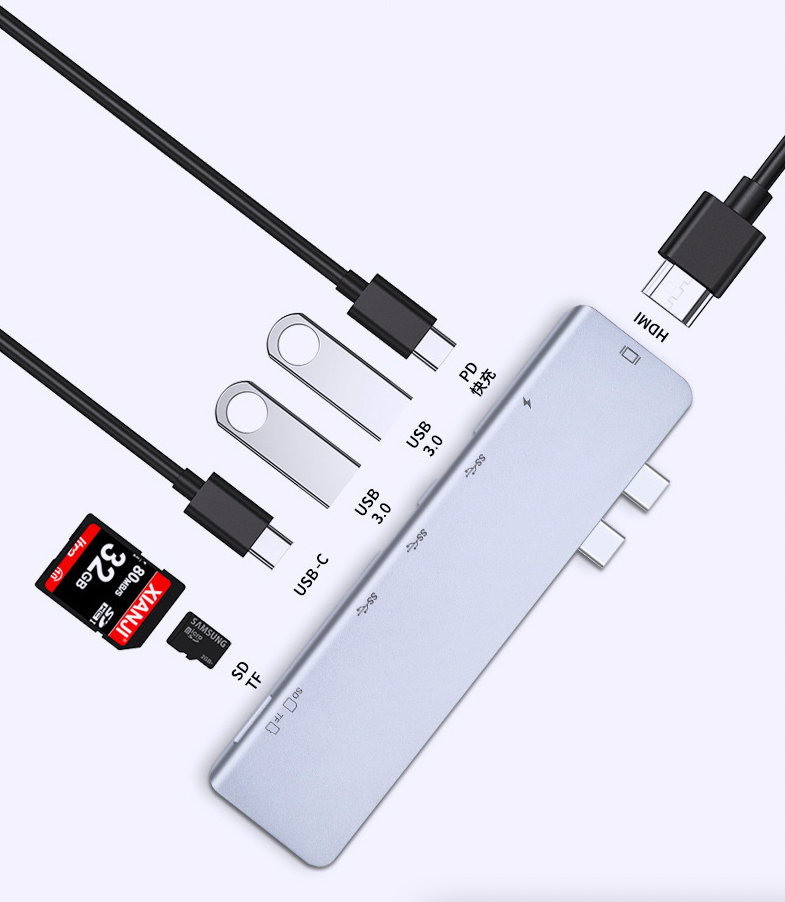 USB-C Hub for MacBook Pro & Air — 4-in-1 to 7-in-1